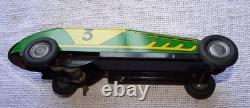 Vintage voiture de course mécanique tole lithographiée marque M&L