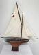 Voilier De Bassin Nova N°7 Type 80/8 Série Luxe Acajou Yacht De Collection Canot