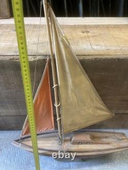 Voilier Greiner No 252 Bateau de Bassin Ancien Jouet