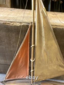 Voilier Greiner No 252 Bateau de Bassin Ancien Jouet