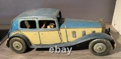 Voiture Ancienne Rolls Royce Mettoy England Bing Tippco Tole Mécanique