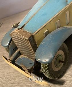 Voiture Ancienne Rolls Royce Mettoy England Bing Tippco Tole Mécanique