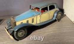 Voiture Ancienne Rolls Royce Mettoy England Bing Tippco Tole Mécanique