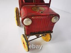 Voiture Mécanique JRD en Tôle Années 40 Modèle Jean-Anatole à Restaurer