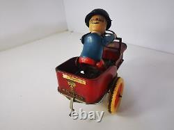 Voiture Mécanique JRD en Tôle Années 40 Modèle Jean-Anatole à Restaurer