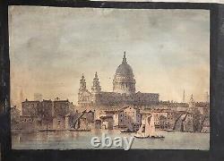 Vue Panoptique pour Polyorama, LONDRES 14,5 cm x 20 cm-Effet Jour/Nuit