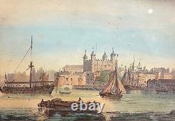 Vue Panoptique pour Polyorama, LONDRES 14,5 cm x 20 cm-Effet Jour/Nuit