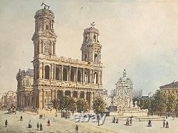 Vue Panoptique pour Polyorama, PARIS 14,5 cm x 20 cm-Effet Jour/Nuit