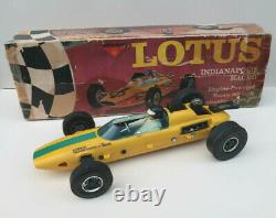 Wen Mac Lotus Indianapolis Formule 1 Tether Car 32 Cm + Boite USA 1960's
