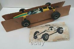 Wen Mac Lotus Indianapolis Formule 1 Tether Car 32 Cm + Boite USA 1960's