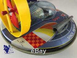 Y Yonezawa Space Toy Japan Flying Saucer Soucoupe Volante Battery Operated Works