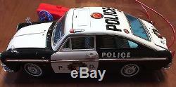 Yanoman Toys Vw1600 Police Car Made In Japan Old Tin Toys Car