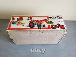 Yumbo Clim N° 209 Tractopelle Rétrocaveuse électrique en Boite Jouets Vintage